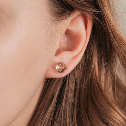 Пусеты Fiore Luna Crystal Champagne, SWE0127/2 CH G фото 4